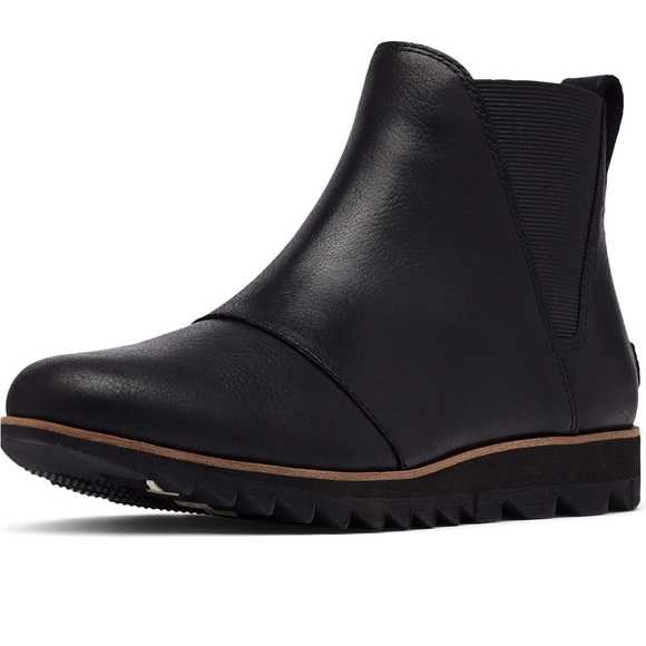 Sorel Shoes - NIB Sorel Harlow Chelsea Rain Leather Waterproof Ankle Booties